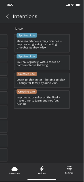 screenshot intentions